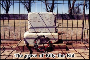 The final resting place of William H. Bonney in Fort Sumner, New Mexico