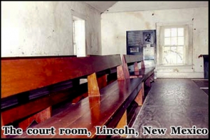 Billy the Kid's trial took place here in Lincoln County