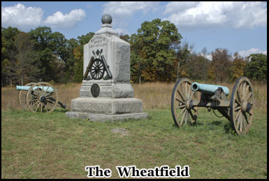 One of the bloodiest battles took place at the Wheatfield pm July 2nd 1863