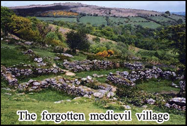 The ruins of a medieval village whose inhabitants were lost to the plague 