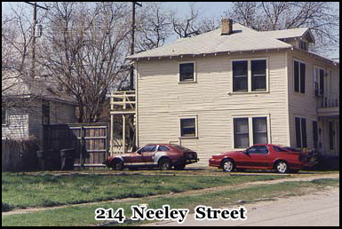 214 Neeley Street, Dallas. Location of the doctored photograph of Oswald holding a rifle