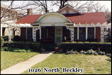 1026 North Beckley, Dallas, Oswald's rooming house before the Kennedy assassination 