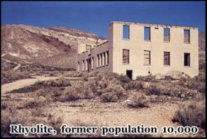 Ryholite ghost town, Death Valley