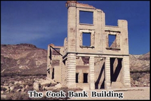 The Cook bank building, Ryholite ghost town, Death Valley