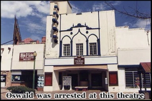 The Kennedy assassination, the Texas Theatre, Dallas, Texas