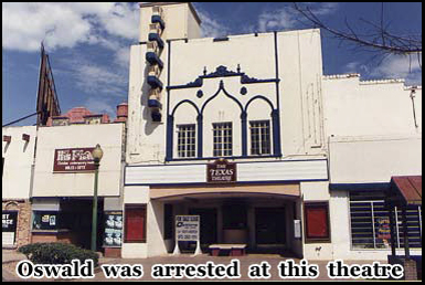 Lee Harvey-Oswald was arrested at the Dallas Theatre after he assassinated John F. Kennedy 