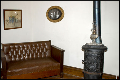 The living room in the Moore House, Villisca 