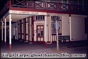 Virgil Earp's ghost haunts this corner on Allen Street, Tombstone