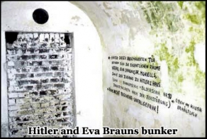 Hitler and Eva Brauns bunker beneath the Hotel Zum Tuken