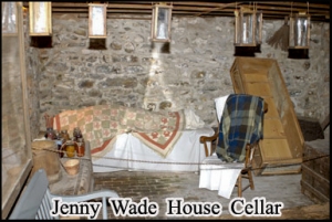 The cellar in the Jenny Wade House, Gettysburg, Pennsylvania