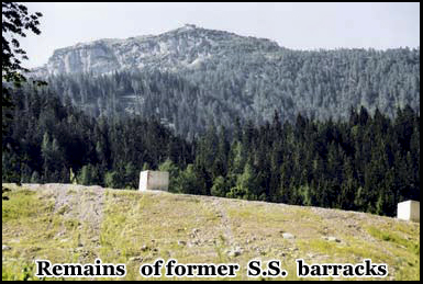 The remains of the former S.S. barracks at Obersalzberg